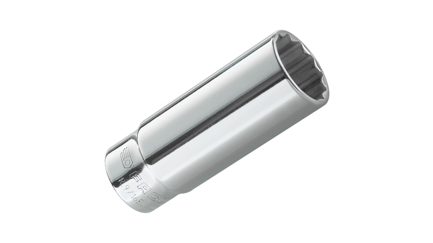 Facom 1/4 in Drive 11/32in Long Socket, 12 point, 50 mm Overall Length