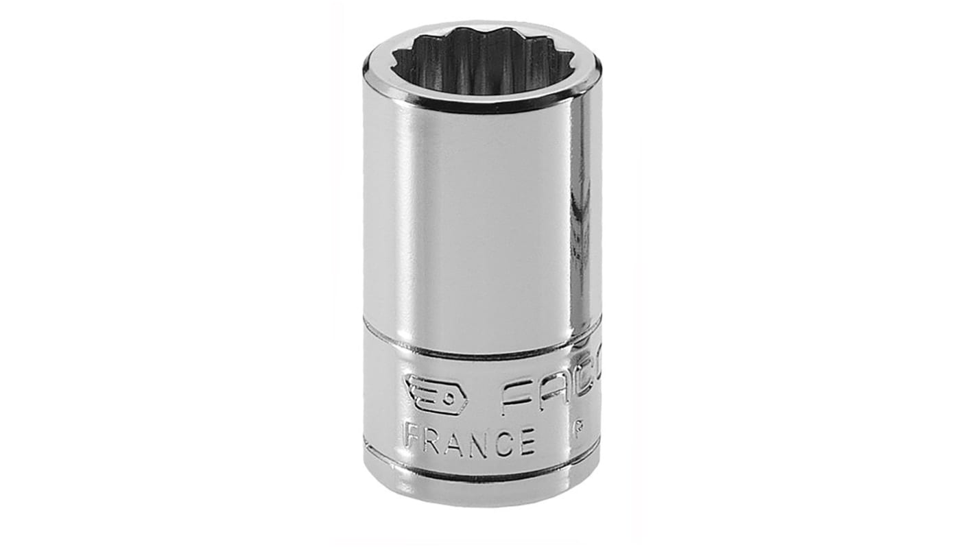 Facom ソケット 1/4インチ, ソケットサイズ:6mm, 長さ:22 mm