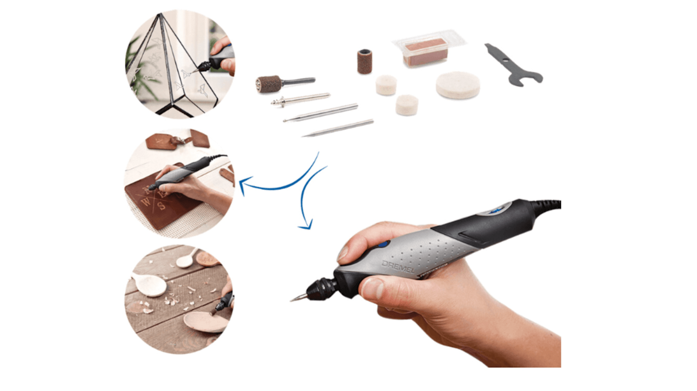 Attrezzo multiuso Dremel con filo, UK Plug Dremel Stylo+