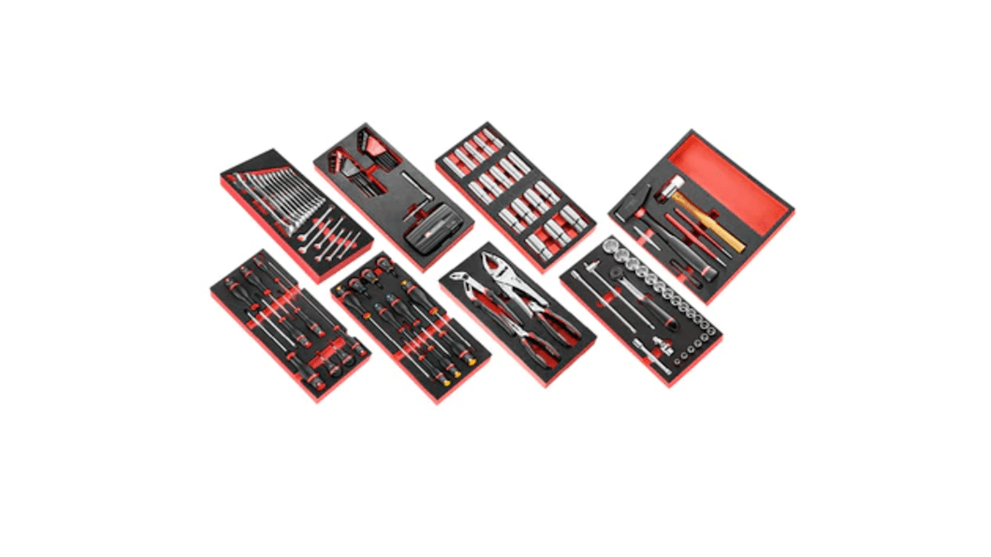 Facom 142 Piece Agricultural Maintenance Tools Tool Kit with Foam Inlay