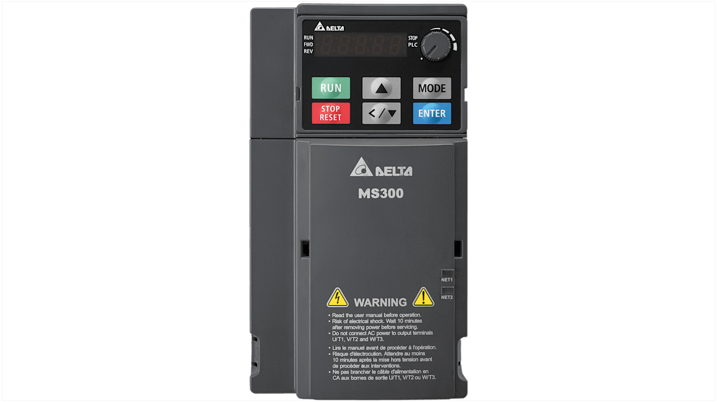Rs-Online Inverter Delta Electronics 2 2 kW 230 V 1 fase 0 → 599Hz