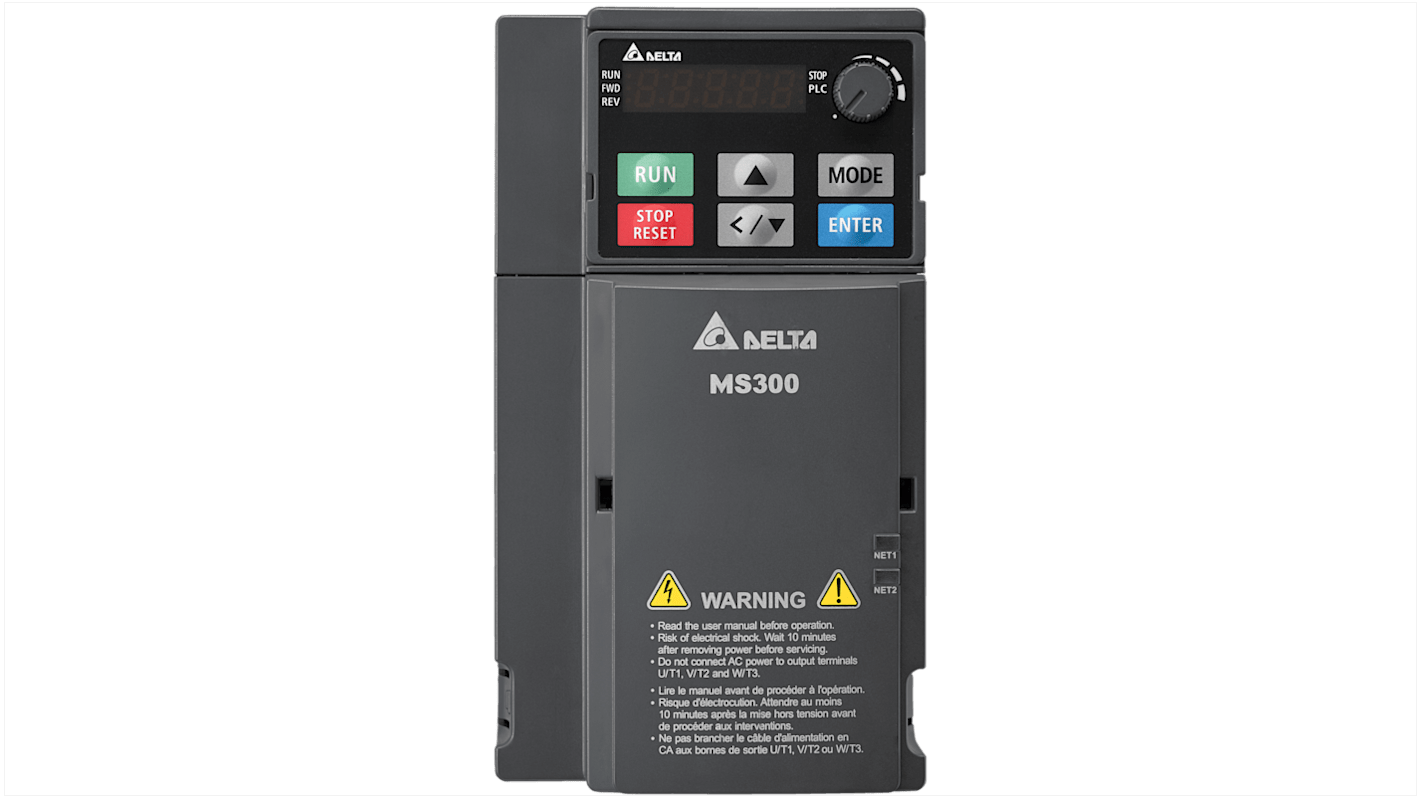 Delta Electronics VFD-MS 3-Phasen Frequenzumrichter 2,2 kW 460 V / 5,5 A 0 → 599Hz
