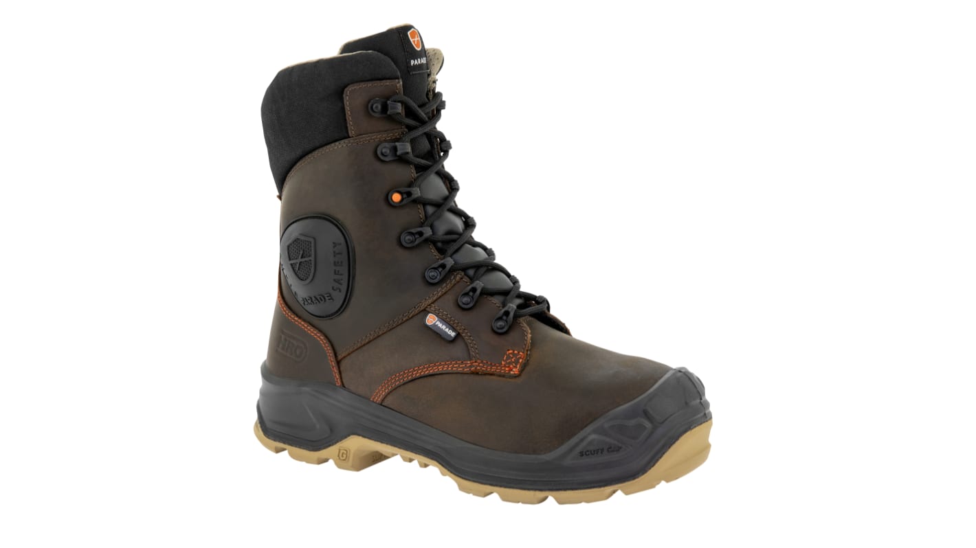 Parade NARENA Black Composite Toe Capped Unisex Ankle Safety Boots, UK 13, EU 48