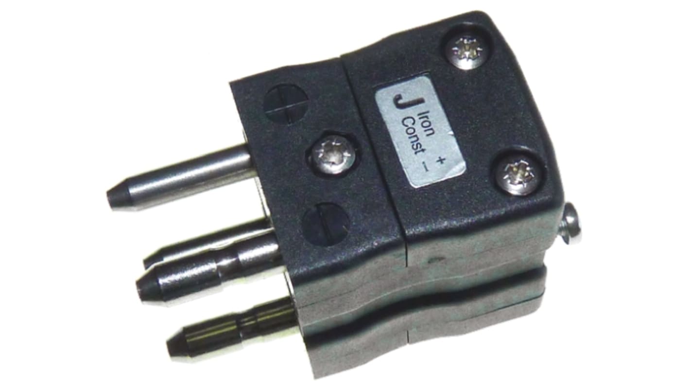 RS PRO, Standard Duplex Thermocouple Plug Connector for Use with Type J Thermocouple, 6mm Probe, IEC, RoHS Compliant