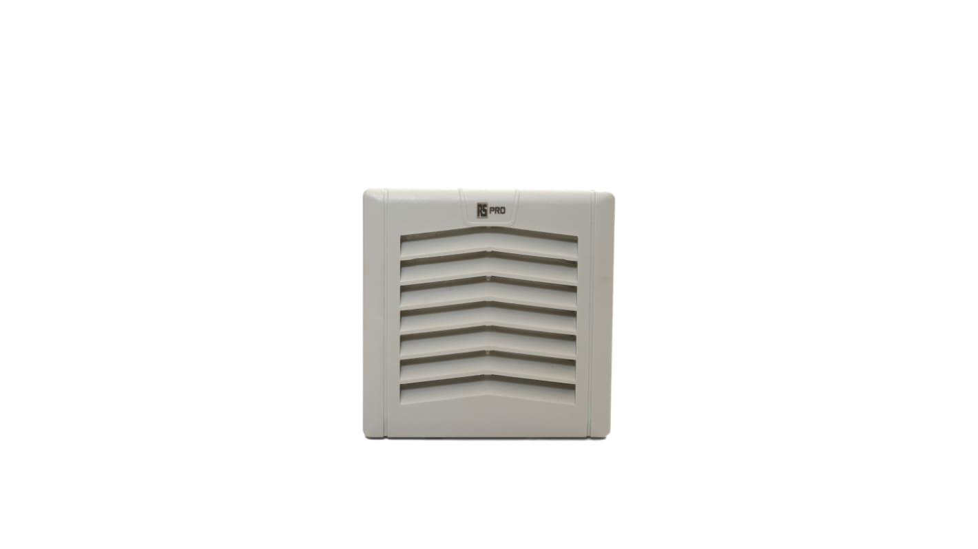 Ventilador con filtro RS PRO de 120x120mm, alim. 230 V, 13W, caudal filtrado 39m³/h, 27dB(A), IP54