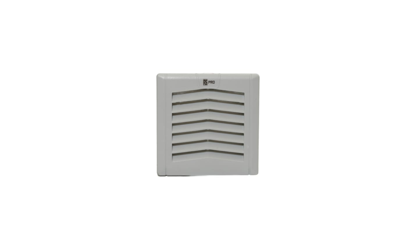 RS PRO Filter Fan, 24 V dc, AC Operation, 84m³/h Filtered, 84m³/h Unimpeded, IP54, 120x120mm