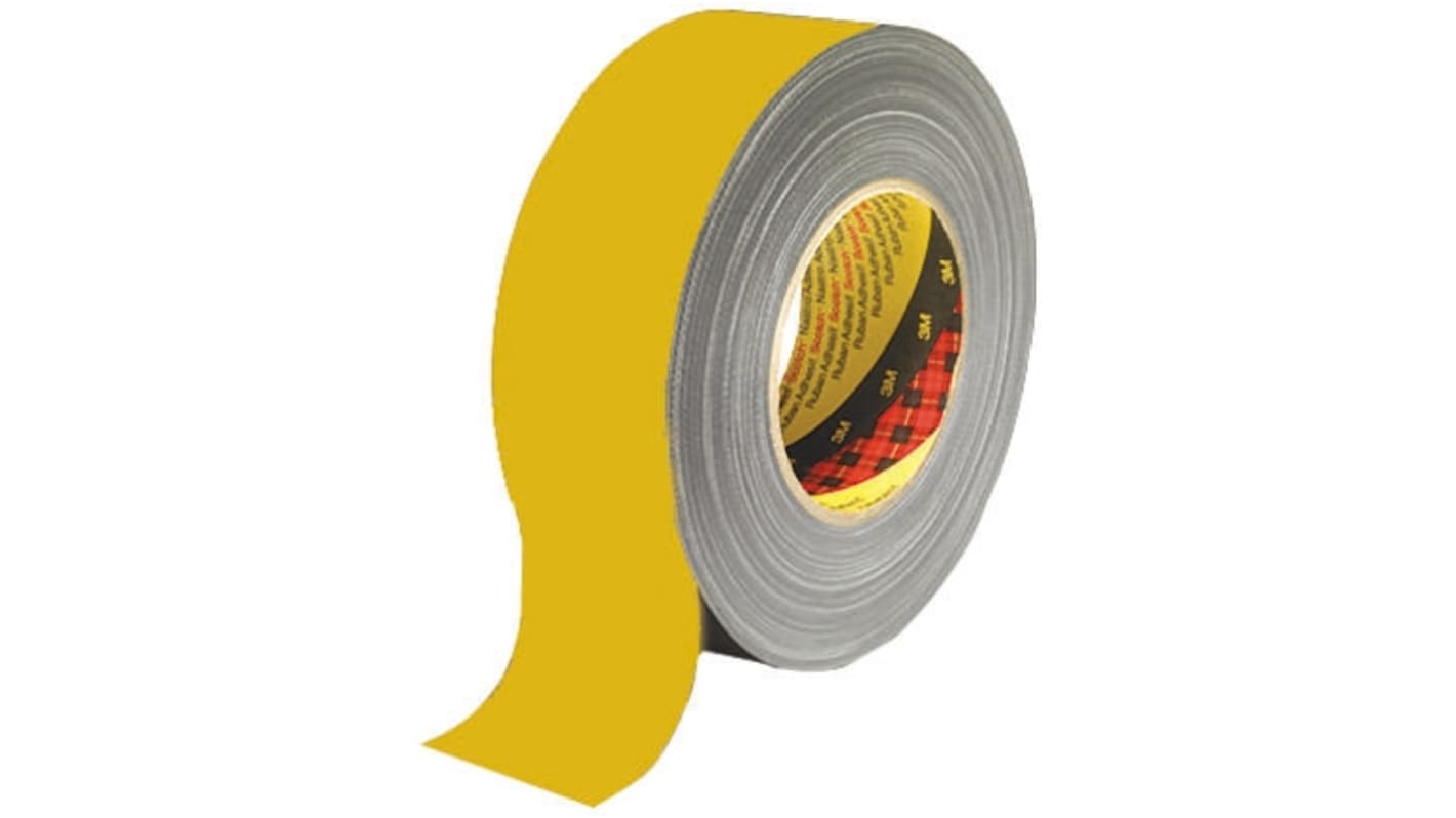 Cinta americana, 3M Scotch 389 de color Amarillo, 50mm x 50m, grosor 0.26mm