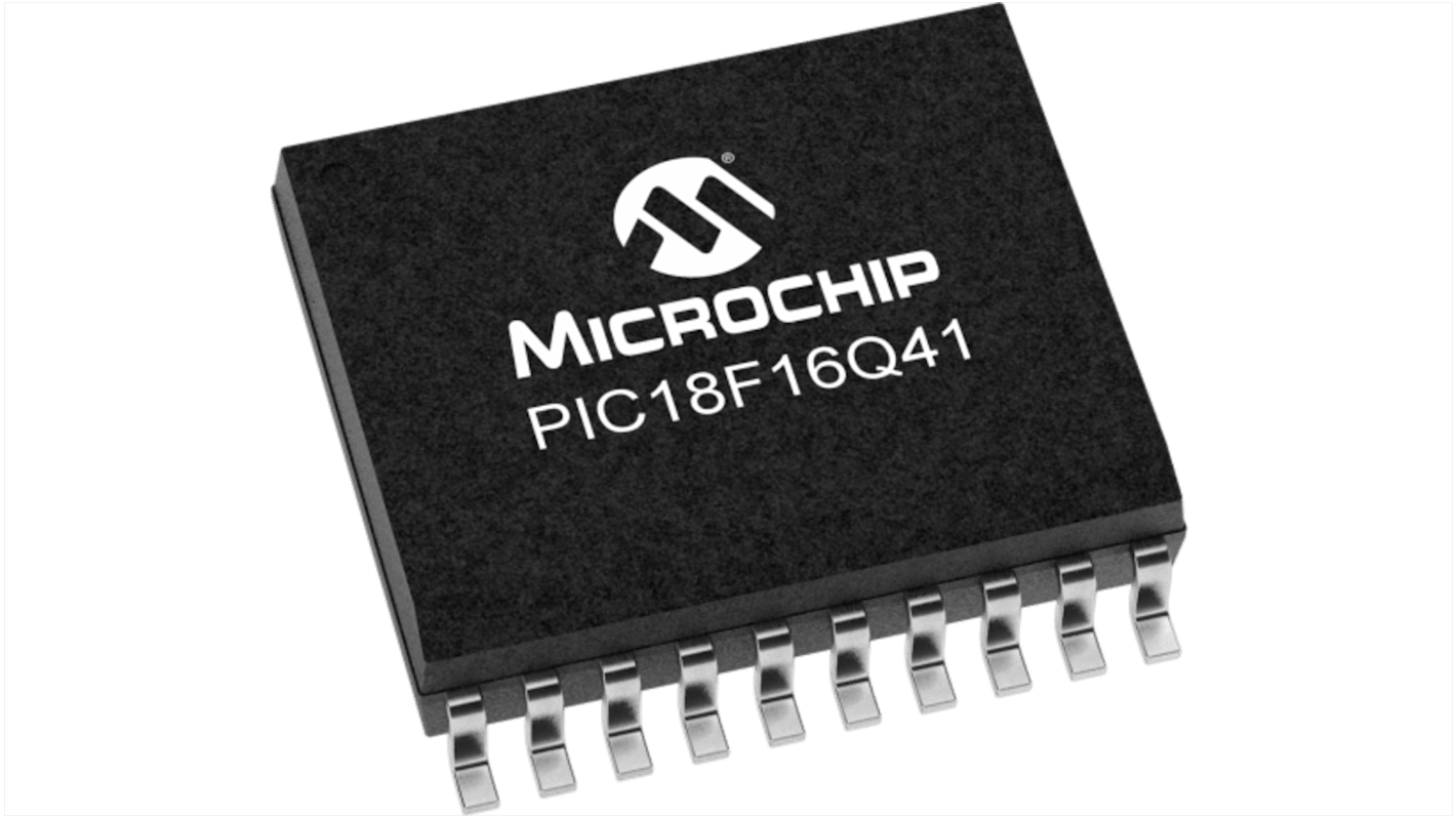 Microchip PIC18F16Q41-I/SO, 8bit PIC18F Microcontroller MCU, PIC18, 64MHz, 64 kB Flash, 20-Pin SOIC