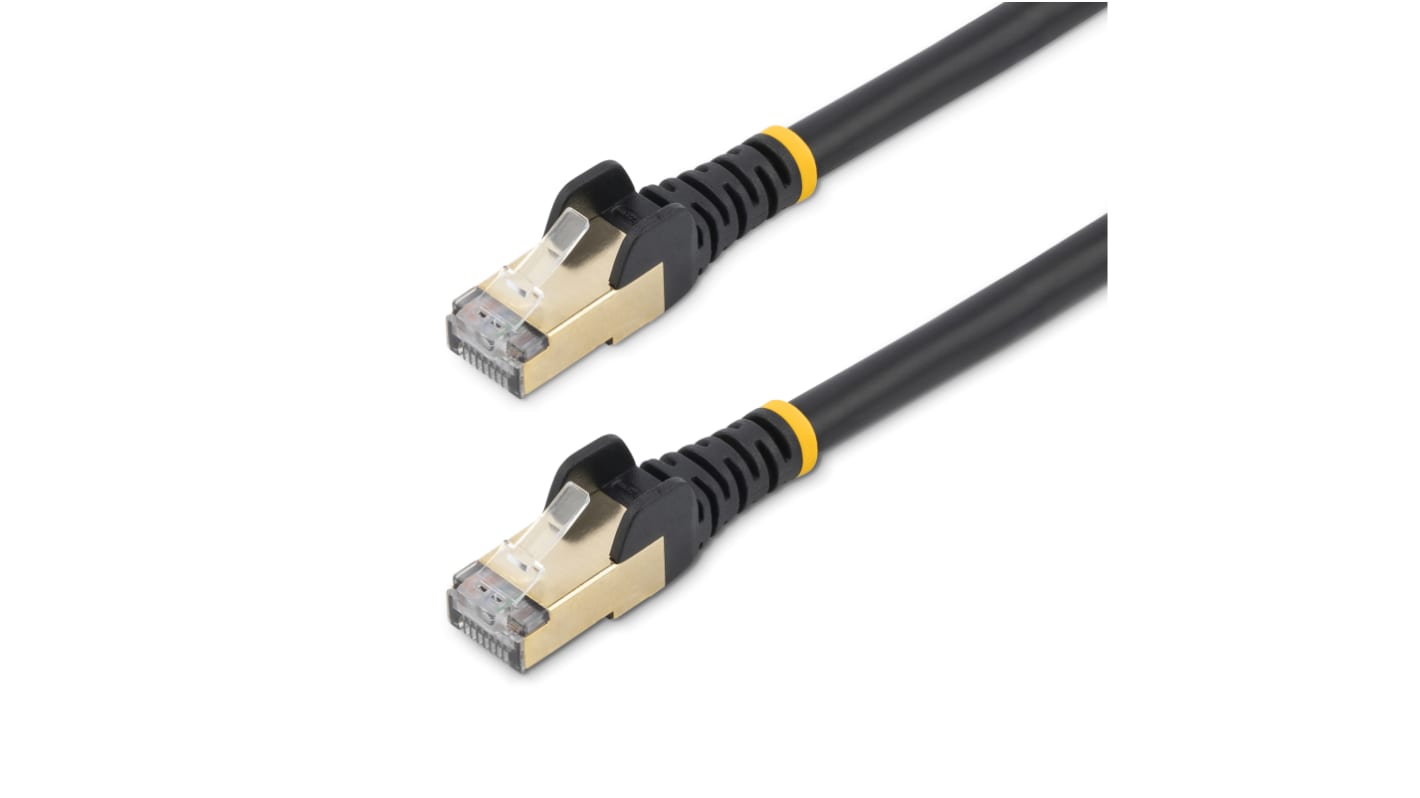 StarTech.com, 7m Cat6a, Black RJ45 to Male RJ45 Male, STP Shielded, Terminated PVC Sheath