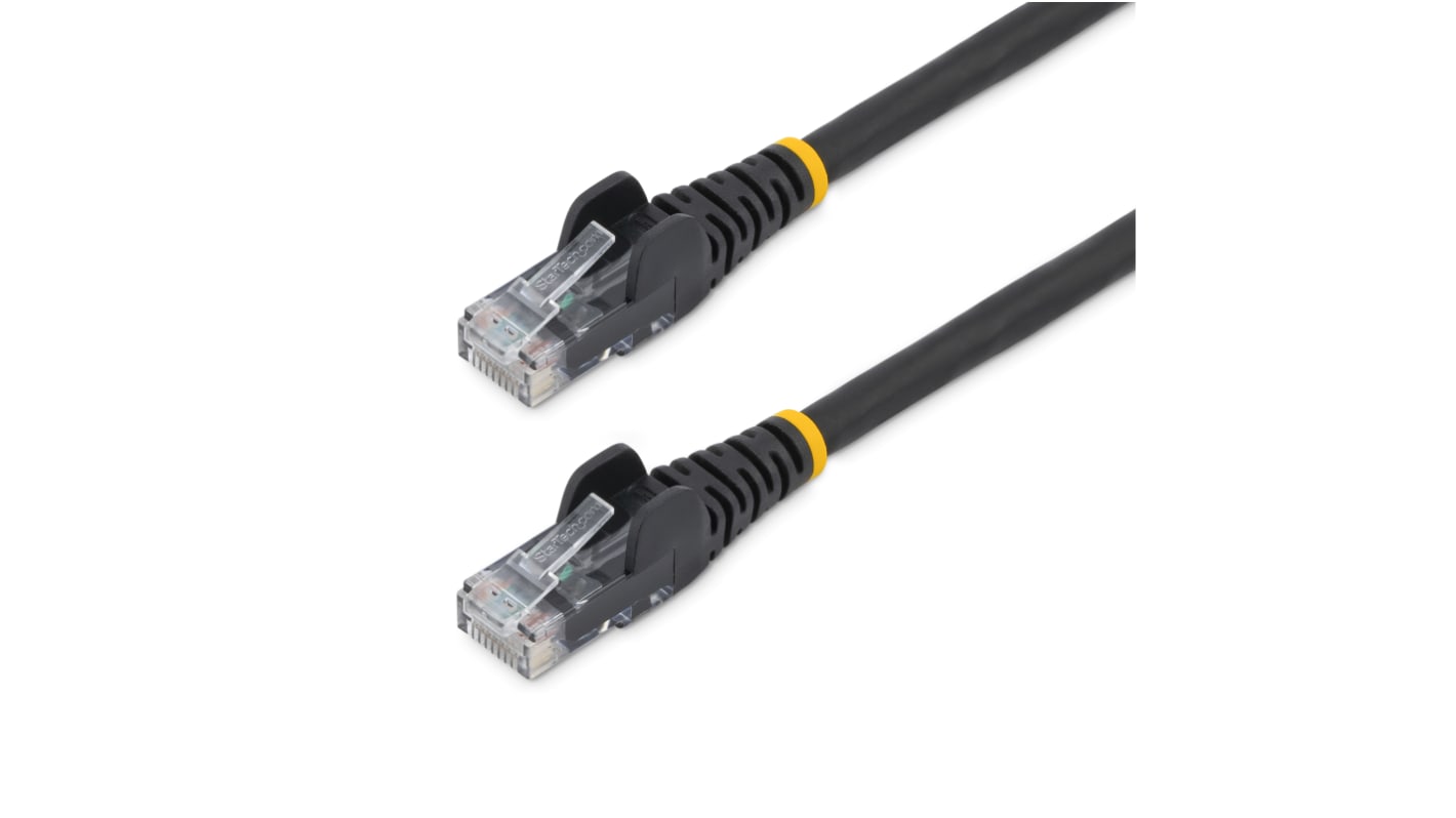 StarTech.com, 5m Cat6, Black RJ45 to Male RJ45 Male, U/UTPUnshielded, Terminated LSZH Sheath