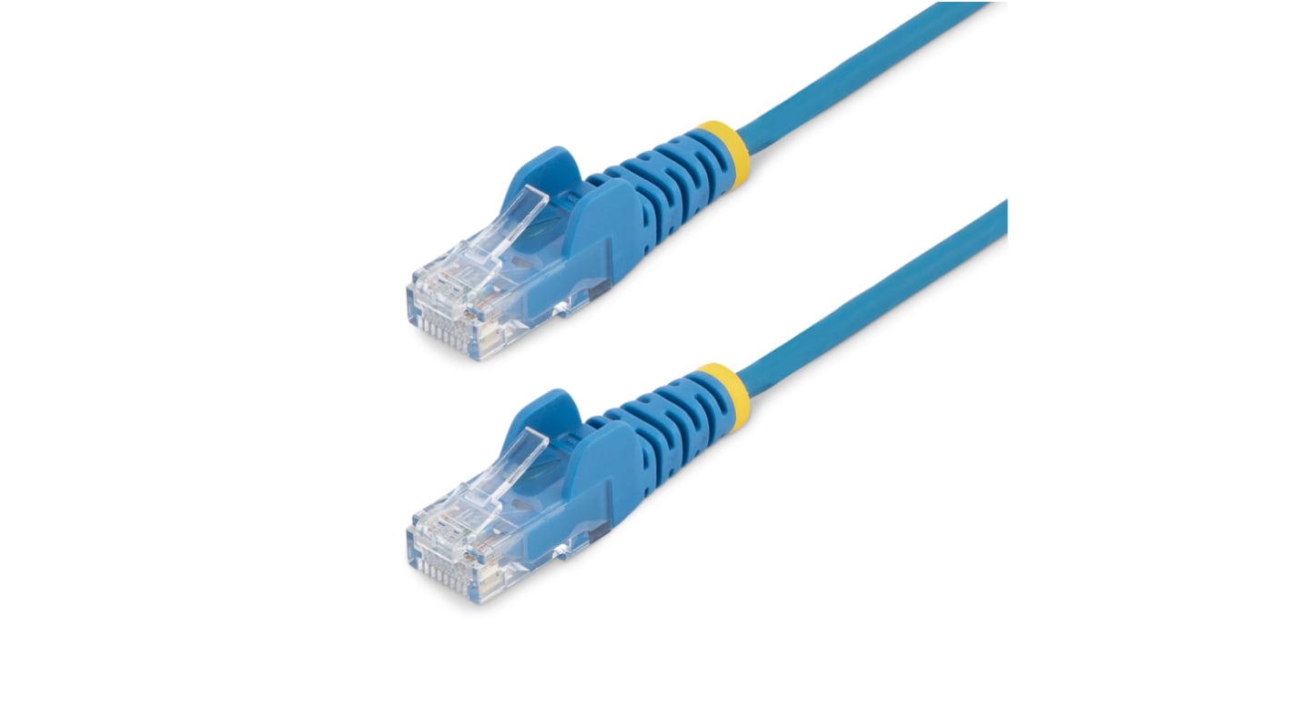 Câble Ethernet catégorie 6 U/UTP StarTech.com, Bleu, 1.5m Al(OH)3 (hydroxyde d'aluminium) EVA (copolymère d'éthylène et