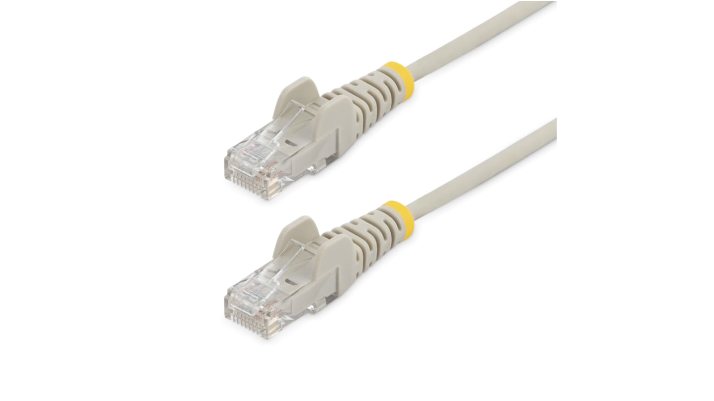 StarTech.com, 2.5m Cat6, Grey RJ45 to Male RJ45 Male, U/UTPUnshielded, Terminated Al(OH)3 (Aluminium Hydroxide) EVA