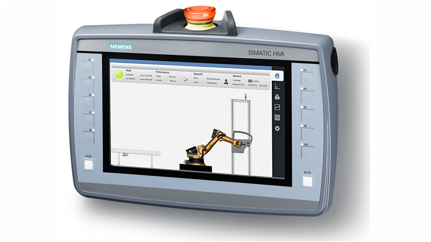 Panel HMI Siemens SIMATIC KTP900F Mobile de 9", TFT, 800 x 480