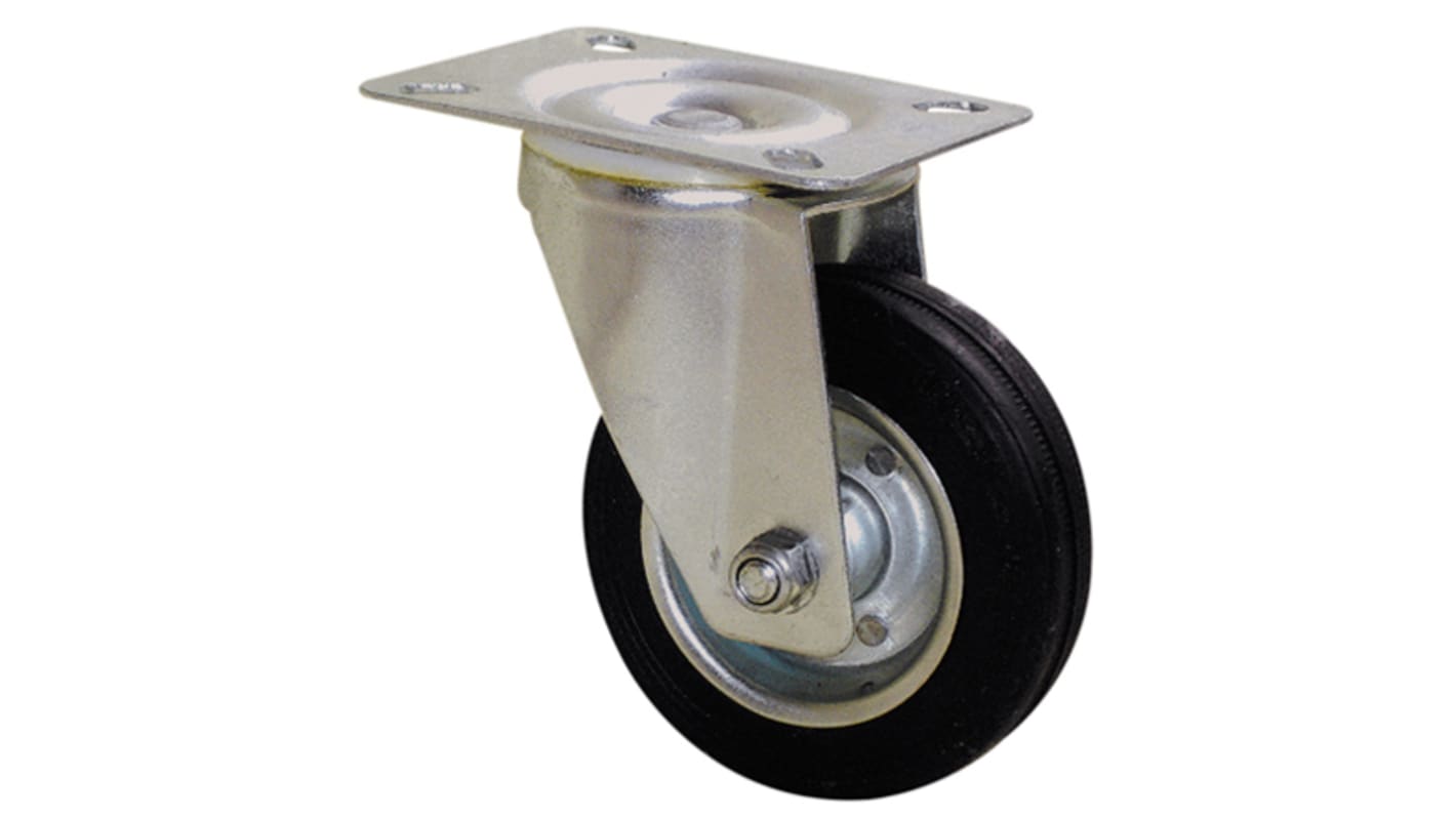 Guitel Hervieu Swivel Castor Wheel, 125kg Capacity, 125mm Wheel