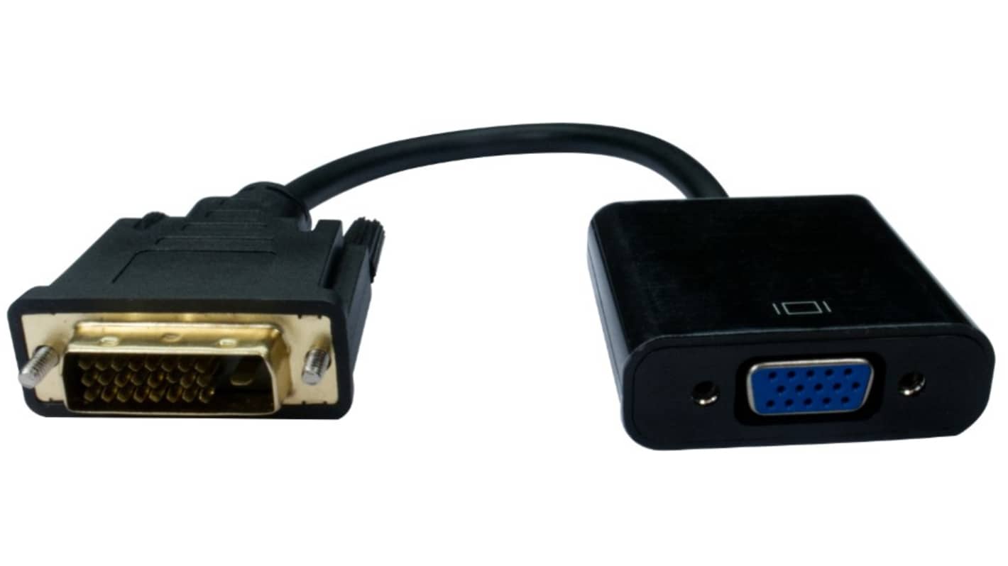 RS PRO Monitoradapter Adapter Male DVI-D - Female VGA