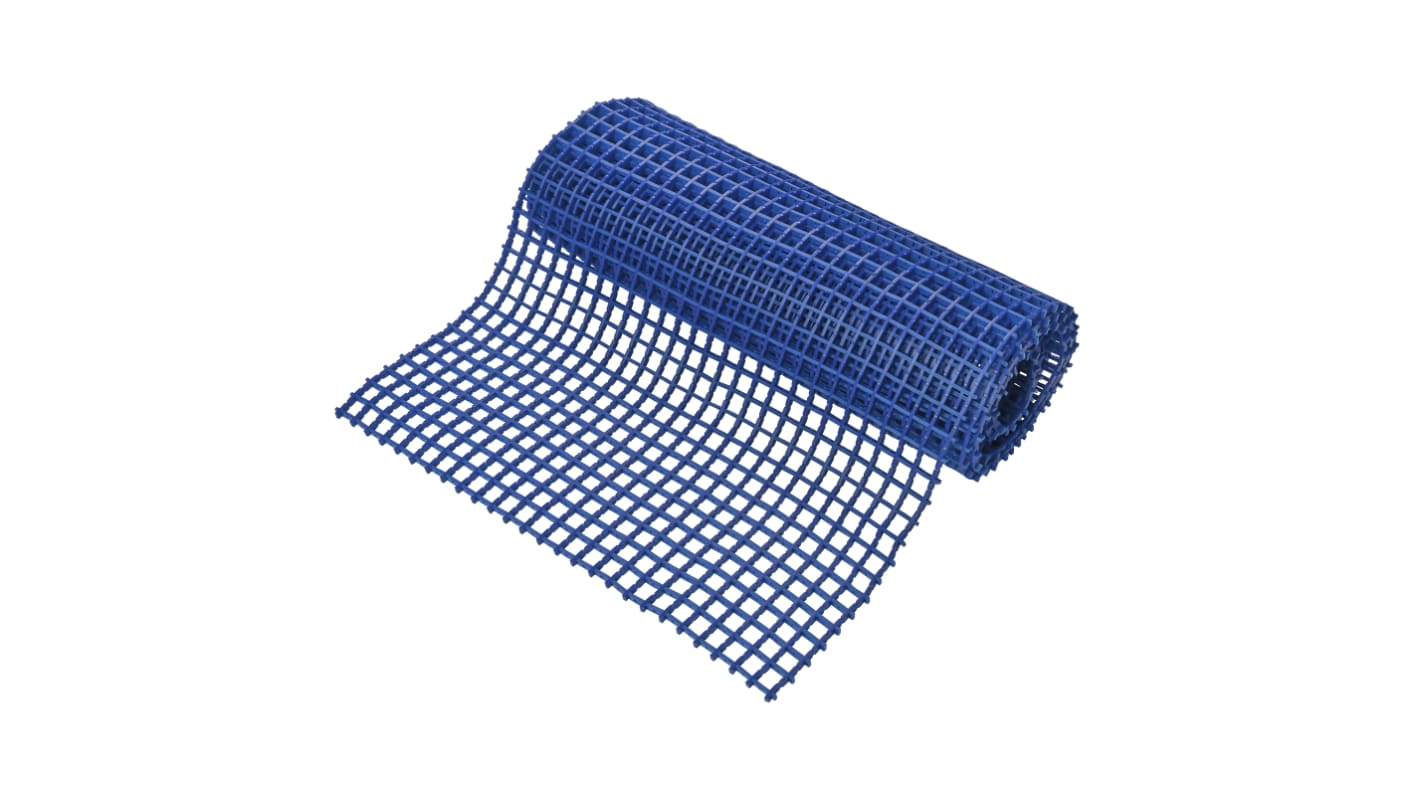 Coba Europe Blue Anti-Slip PVC Mat, Holes Finish 5m x 0.6m x 12mm