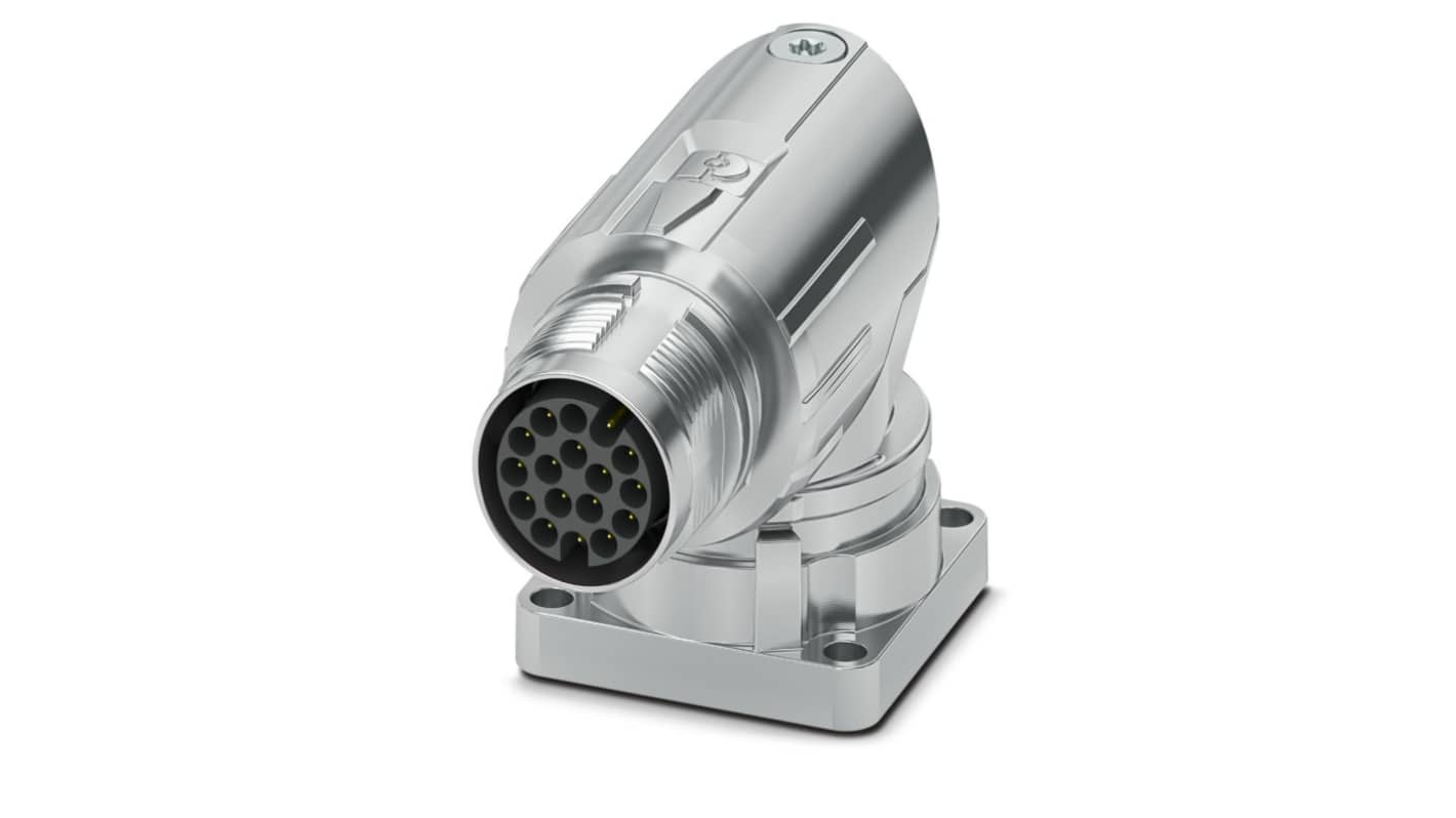 Phoenix Contact Circular Connector, 17 Contacts, Front Mount, M17 Connector, Plug, Male, IP66, IP68, M17 PRO Series