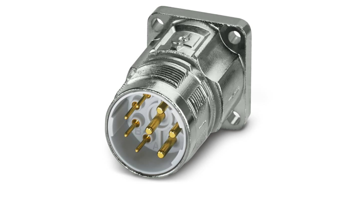 Phoenix Contact Circular Connector, 8 Contacts, Front Mount, M23 Connector, Plug, Male, IP67, M23 PRO Series