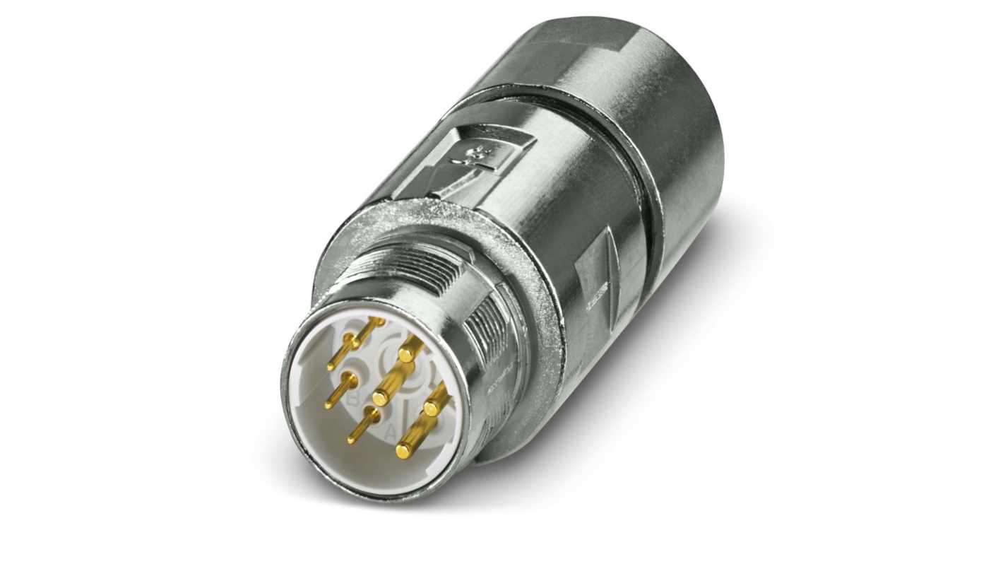 Phoenix Contact Circular Connector, 8 Contacts, Cable Mount, M23 Connector, Plug