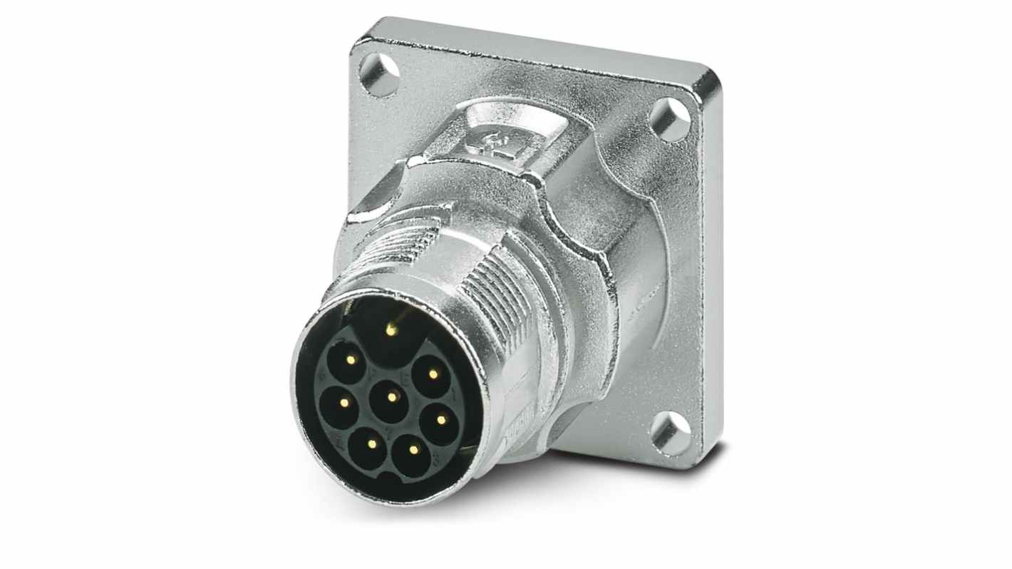 Phoenix Contact Circular Connector, 8 Contacts, Front Mount, M17 Connector, Plug, Male, IP66, IP68, M17 PRO Series