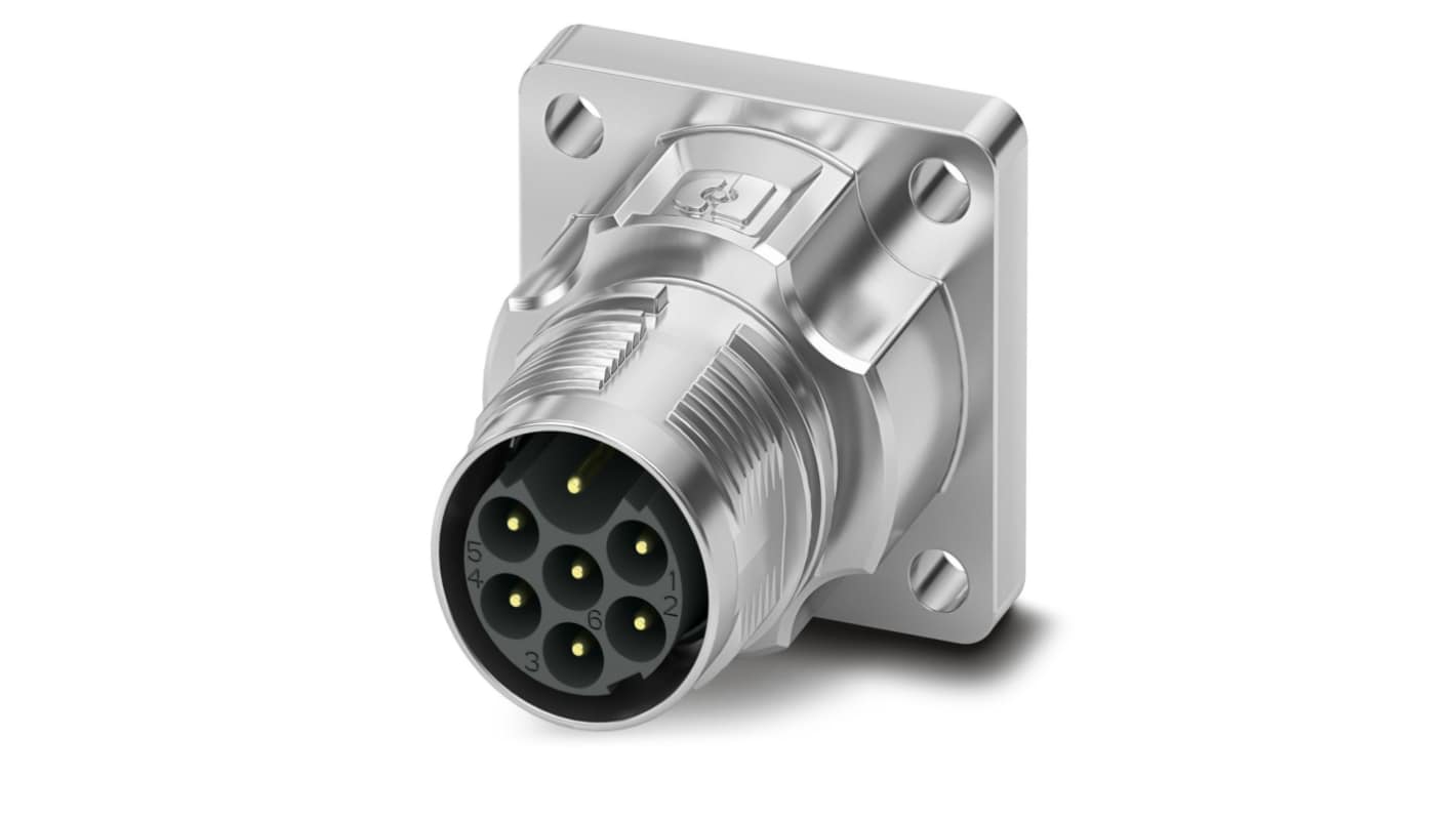 Phoenix Contact Circular Connector, 7 Contacts, Front Mount, M17 Connector, Plug, Male, IP66, IP68, M17 PRO Series
