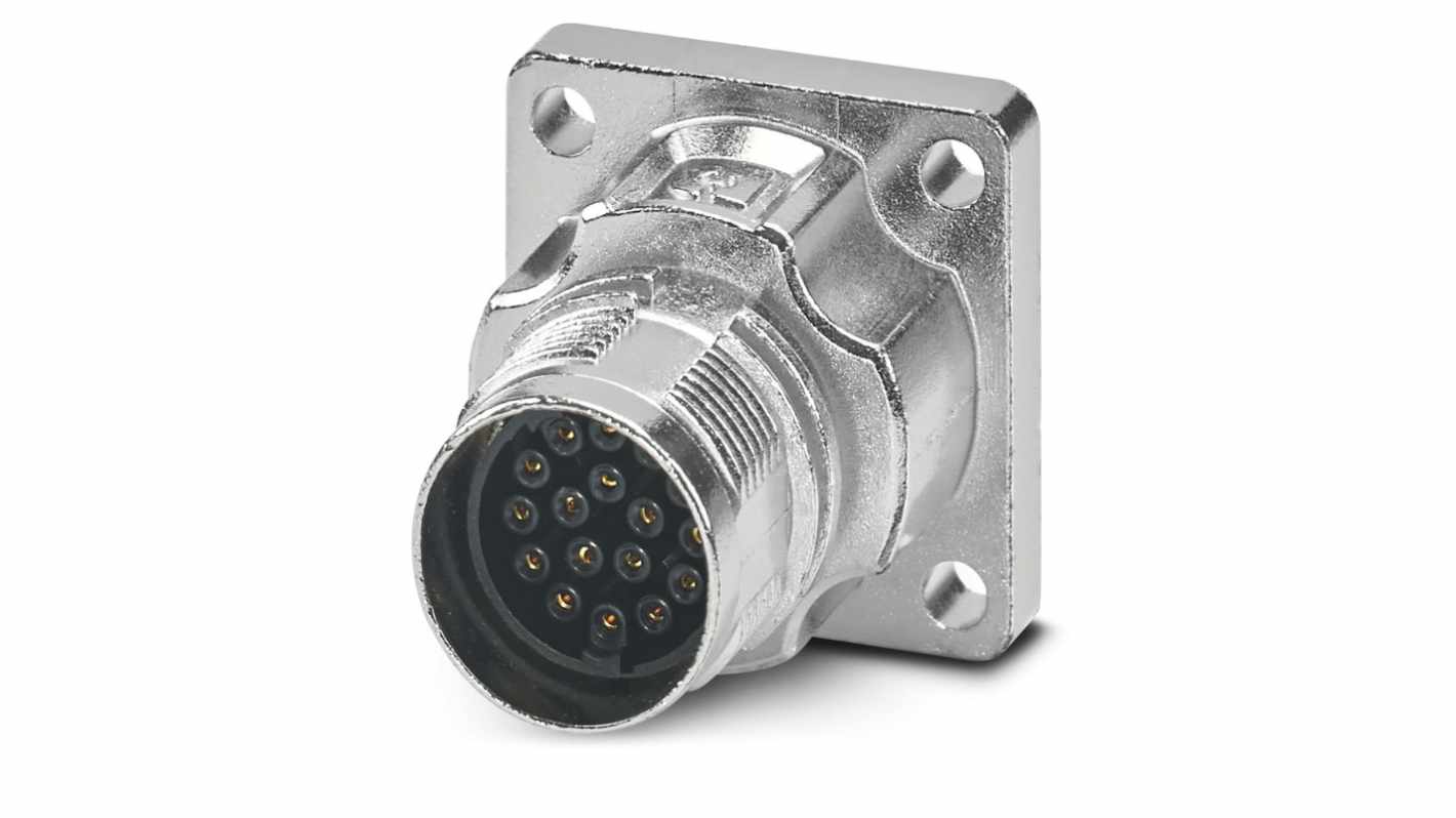 Phoenix Contact Circular Connector, 17 Contacts, Front Mount, M17 Connector, Socket, Female, IP66, IP68, M17 PRO Series