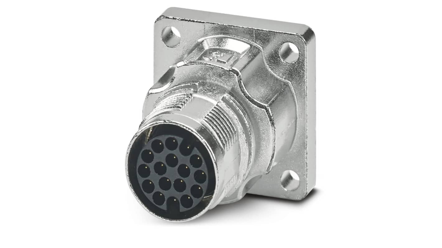 Phoenix Contact Circular Connector, 17 Contacts, Front Mount, M17 Connector, Plug, Male, IP66, IP68, M17 PRO Series