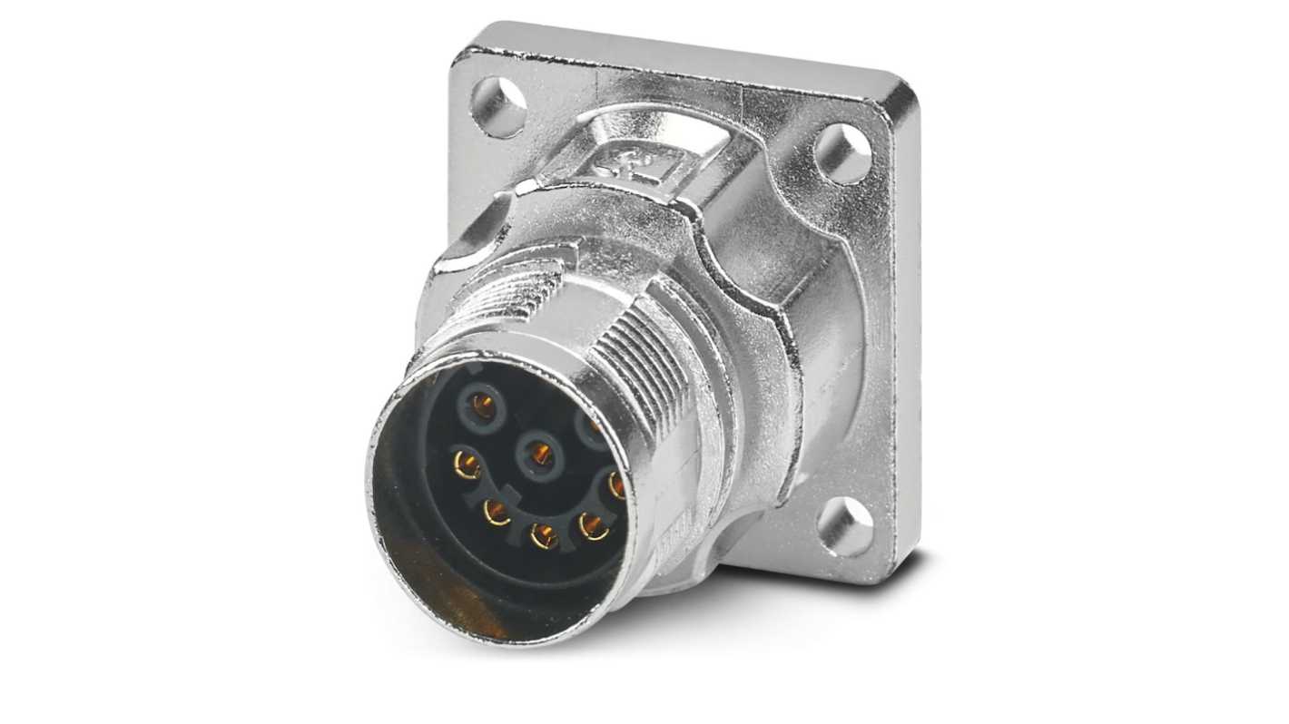 Phoenix Contact Circular Connector, 8 Contacts, Front Mount, M17 Connector, Socket, Female, IP66, IP68, M17 PRO Series