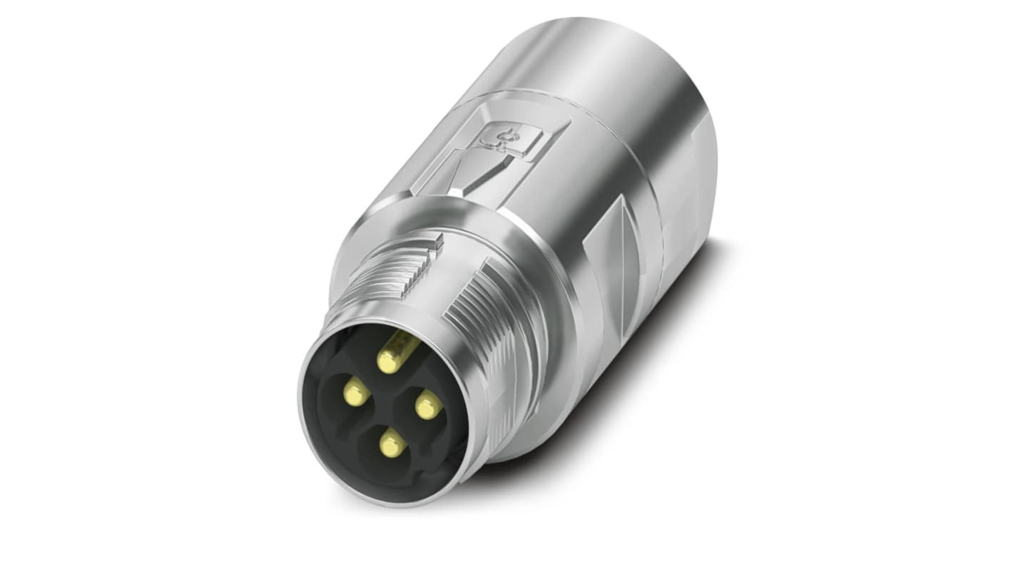 Phoenix Contact Circular Connector, 4 Contacts, Cable Mount, M17 Connector, Plug, IP67, IP68, M17 PRO Series