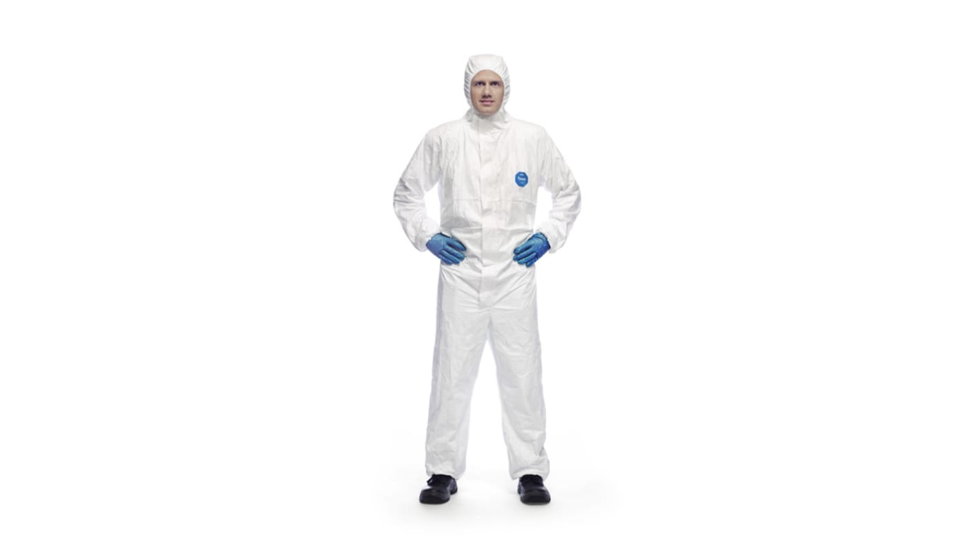 DuPont White Coverall, EN 1073-2, EN 1149-5, EN 14126, EU 2016/425, 3XL
