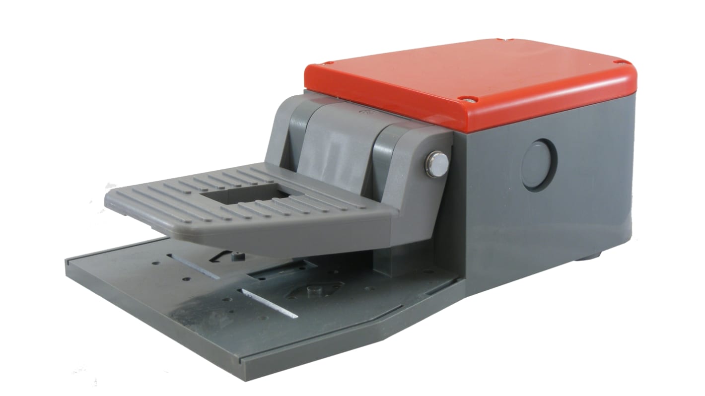 RS PRO Medium Duty Snap Action Foot Switch - Thermoplastic Case Material, NO + NC, 6 A Contact Current, 24V Contact
