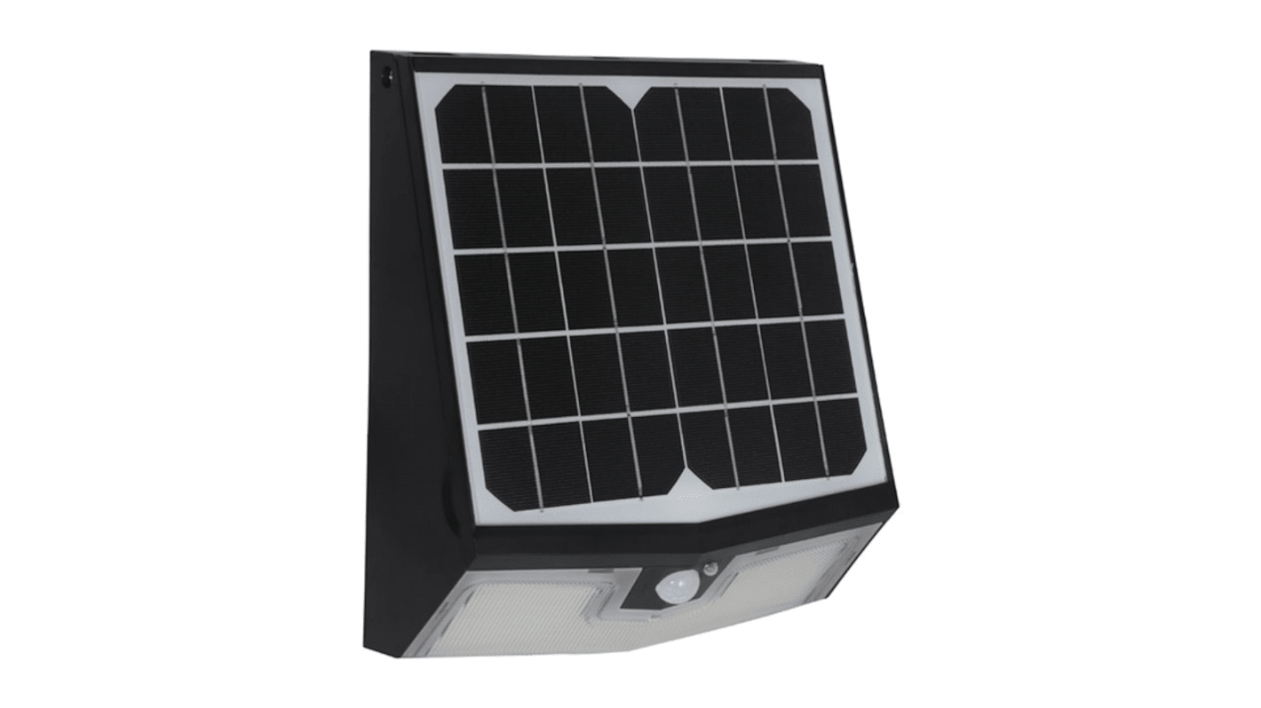 Foco, con panel solar PIR, 7,4 V, 15 W, 6000K, IP65