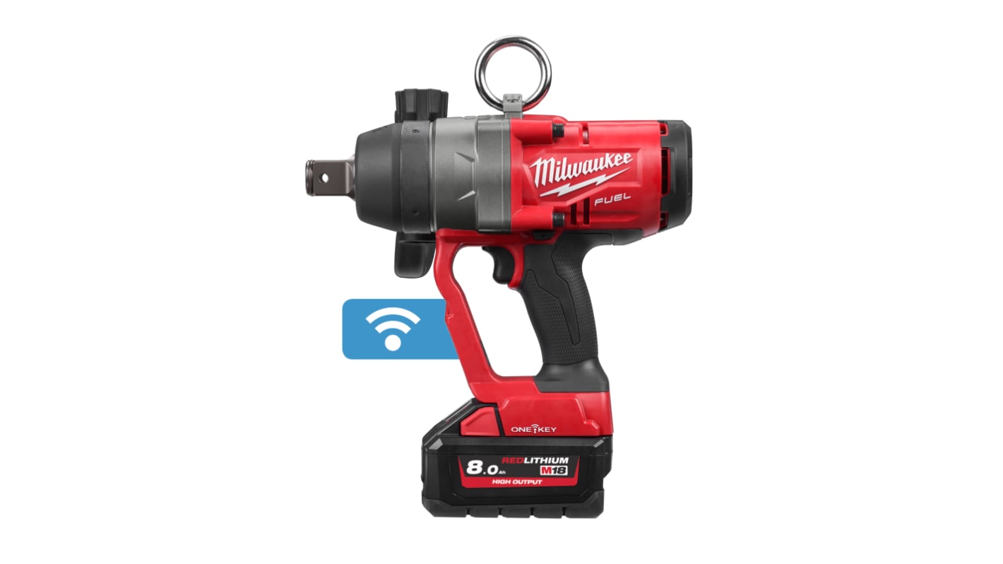 M18ONEFHIWF1 802X Milwaukee 1 in 18V 8Ah Impact Wrench RS