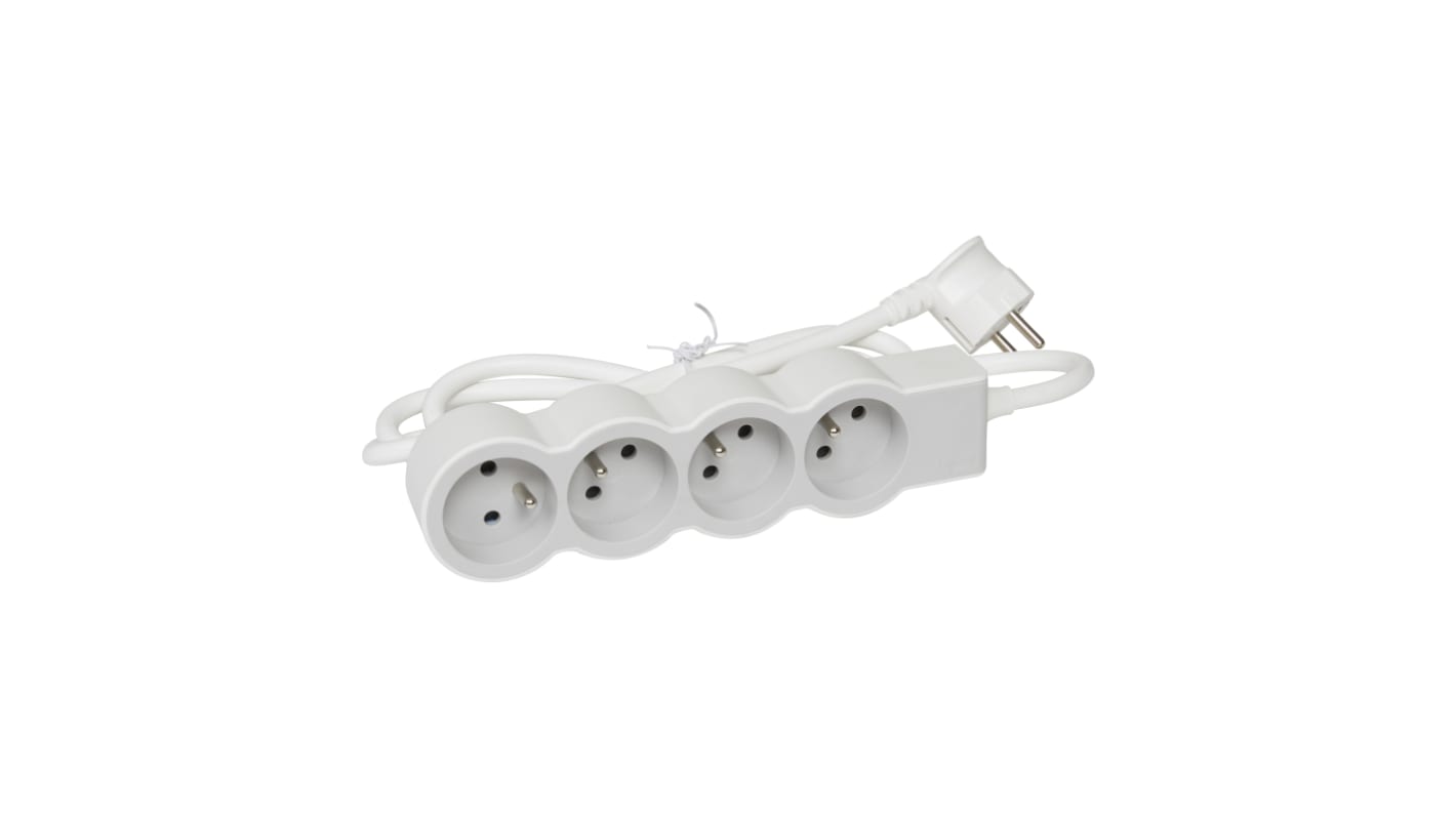 Legrand 1.5m 4 Socket Type E - French Extension Lead