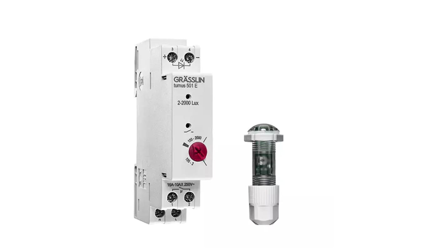 Grasslin Analogue DIN Rail Time Switch 230 V ac, 1-Channel