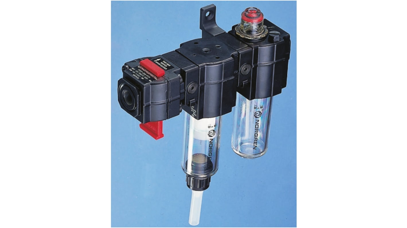 Unité de traitement FRL Norgren FL72, G 1/4, Filtration 40μm, 10 bars