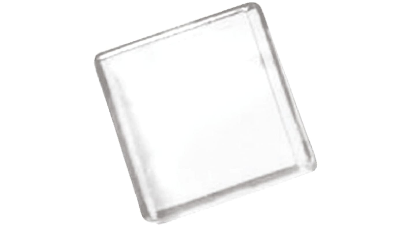 Panel Mount Indicator Lens Square Style, Clear, 18mm Long