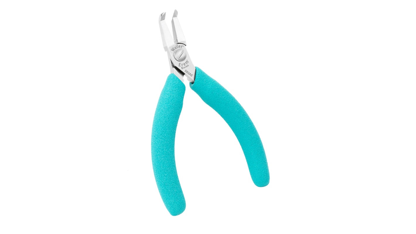 Alicates de corte oblicuos Weller Erem, capacidad de corte 1mm, long. total 115 mm, ESD