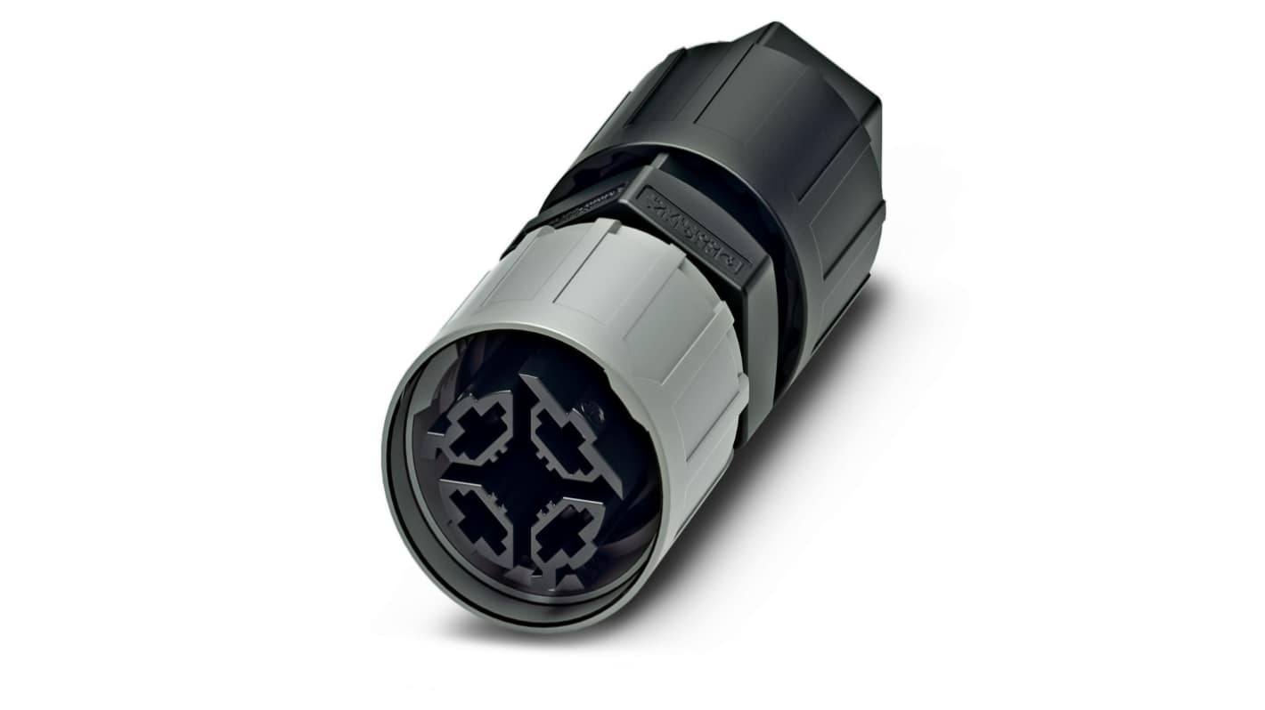 Phoenix Contact Circular Connector, 4 Contacts, Cable Mount, IP66, IP68, IP69K, QPD Series