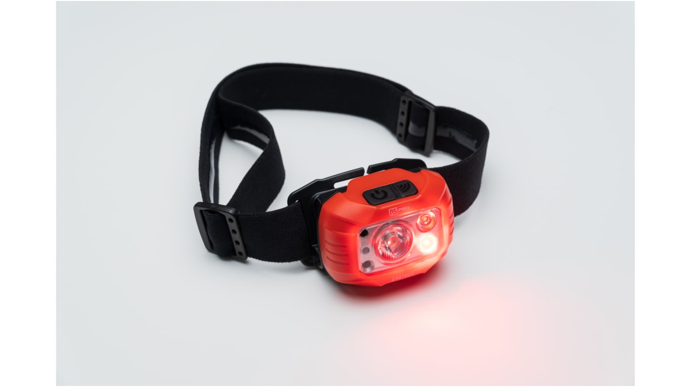 RS PRO LED Head Torch 420 lm, 124 m Range