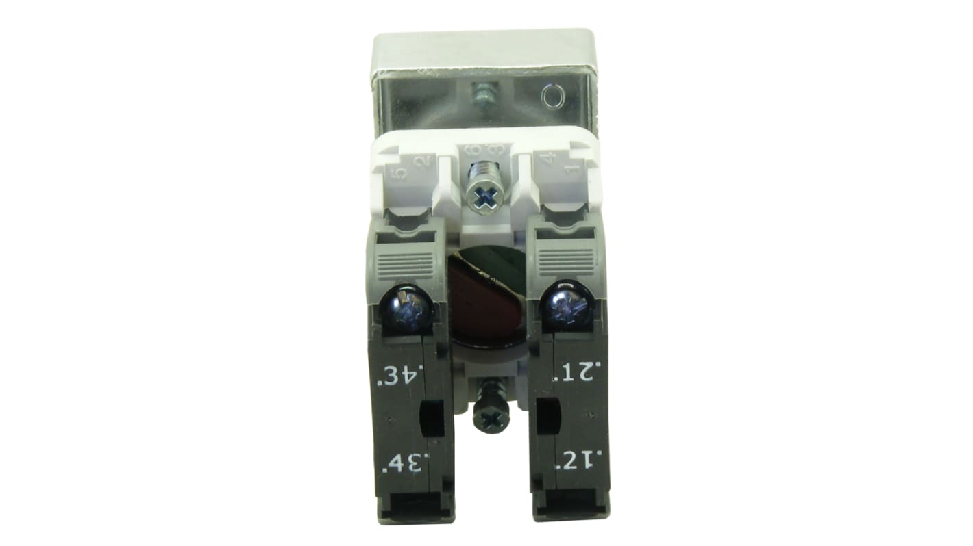 RS PRO Push Button Complete Unit, 22.5mm Cutout, 1NO + 1NC