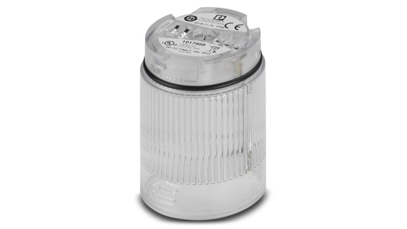 Phoenix Contact PSD Series Clear Flashing Light Element, 24 V, LED Bulb, Vdc