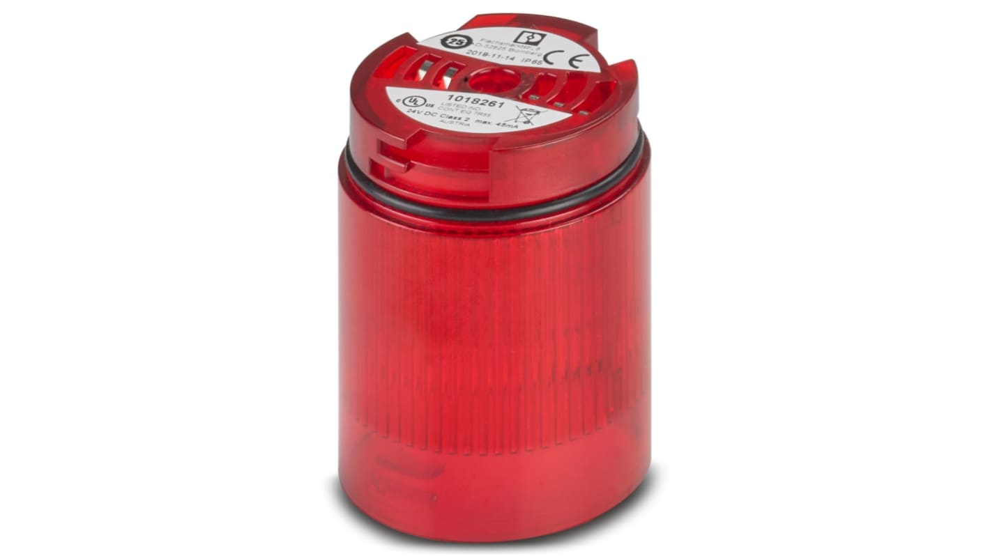 Phoenix Contact PSD Series Red Flashing Light Element, 24 V, LED Bulb, Vdc