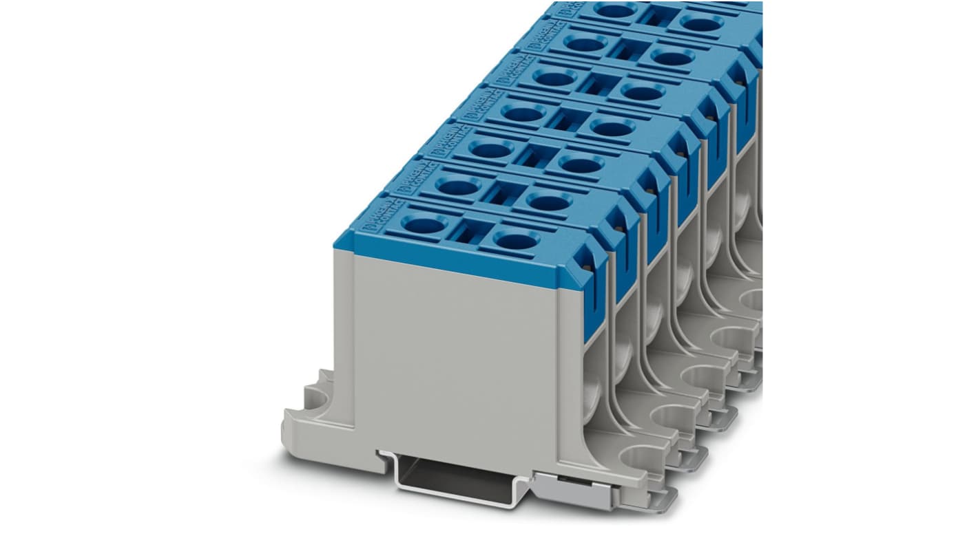 Phoenix Contact 1086466 UBAL Series Blue, 50mm², Single-Level, Screw Termination