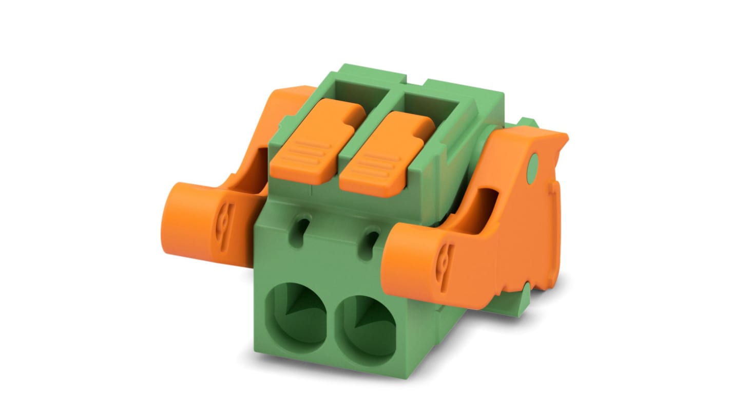 Phoenix Contact, 5.08mm Pitch, 2 Way, , Pluggable Terminal Block, Plug, Cable Mount, Push-In Termination, 1110607