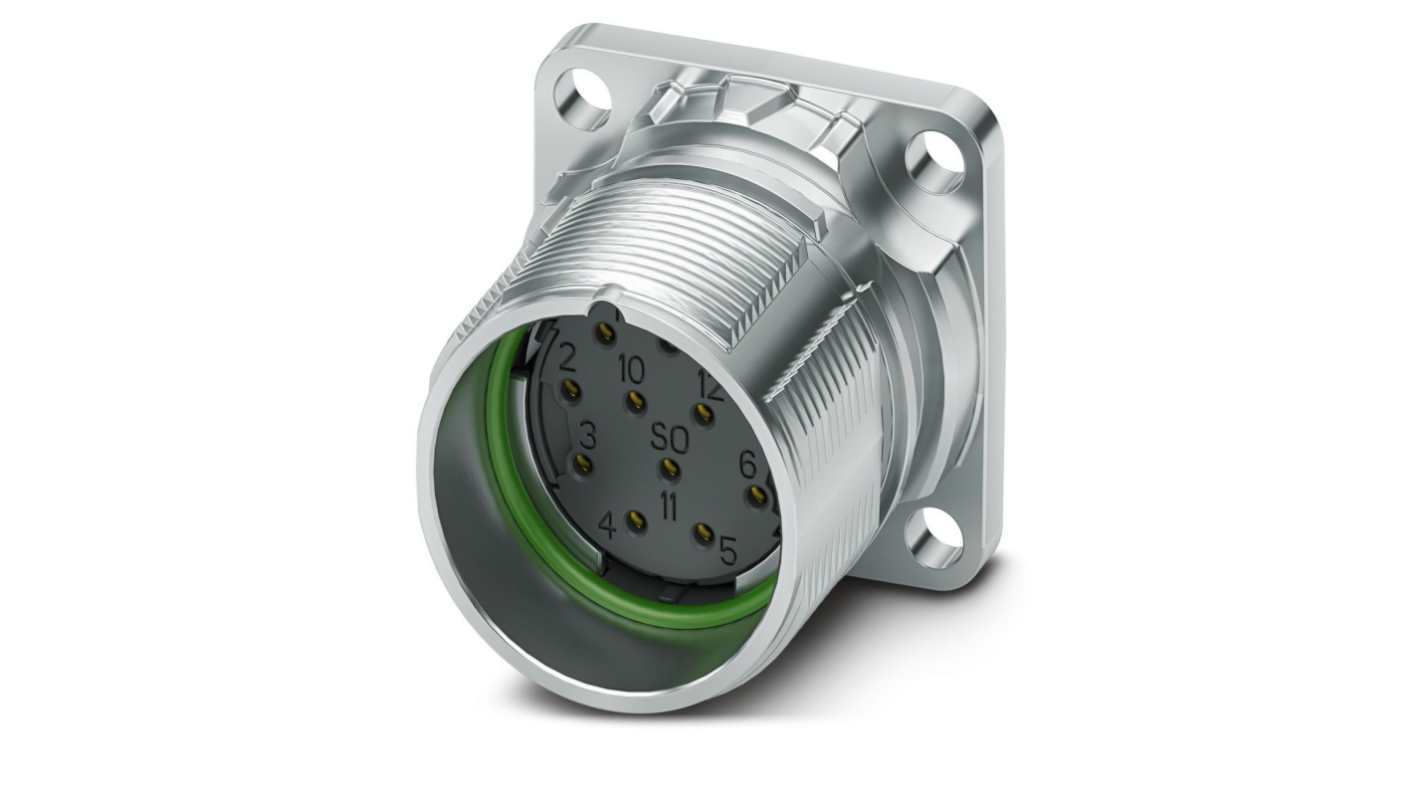 Phoenix Contact Circular Connector, 12 Contacts, Front Mount, M23 Connector, Socket, Female, IP66, IP68, IP69K, M23 PRO