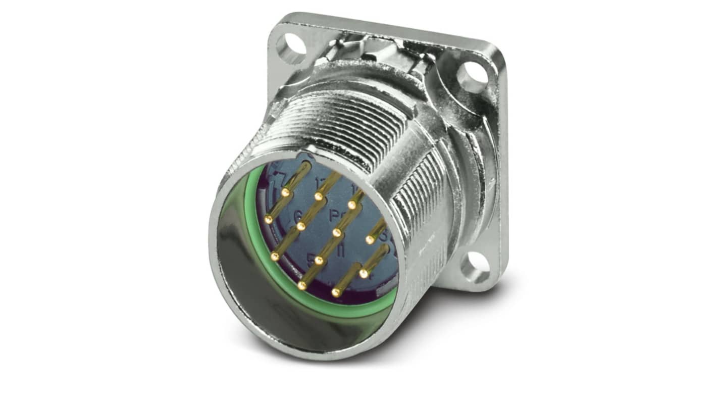 Phoenix Contact Circular Connector, 12 Contacts, Front Mount, M23 Connector, Plug, Male, IP66, IP68, IP69K, M23 PRO