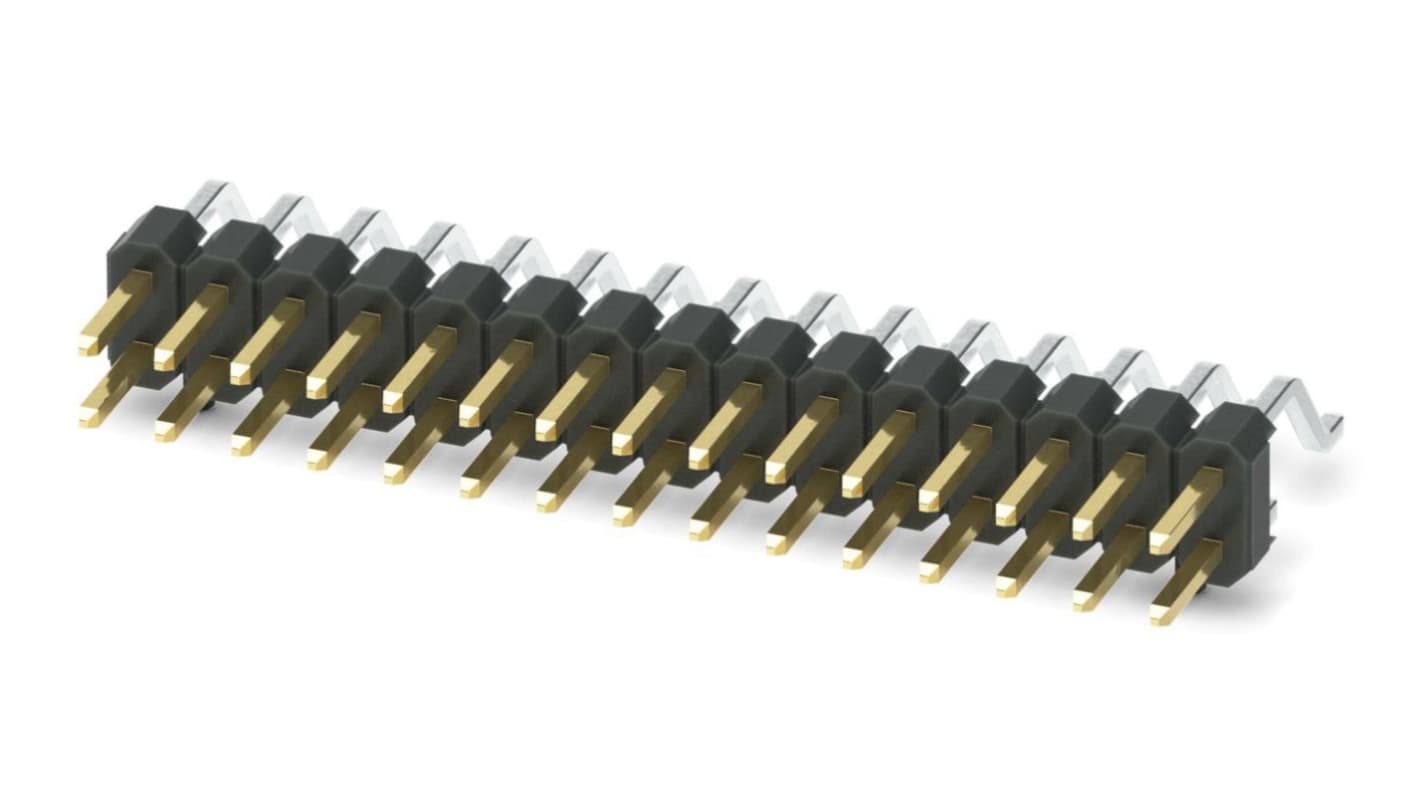 Phoenix Contact Pin Header, 30 Contact(s), 2.54mm Pitch, 2 Row(s)