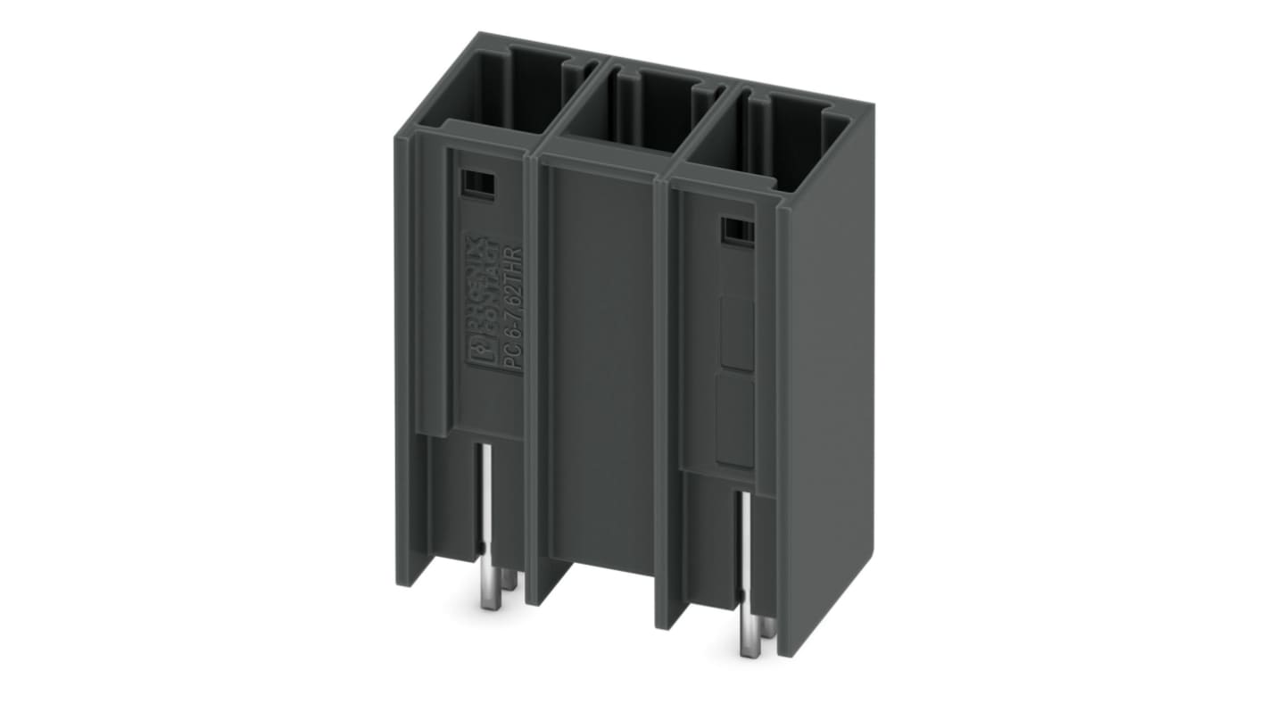 Phoenix Contact, 7.62mm Pitch, 2 Way, Pluggable Terminal Block, Header, 1192607