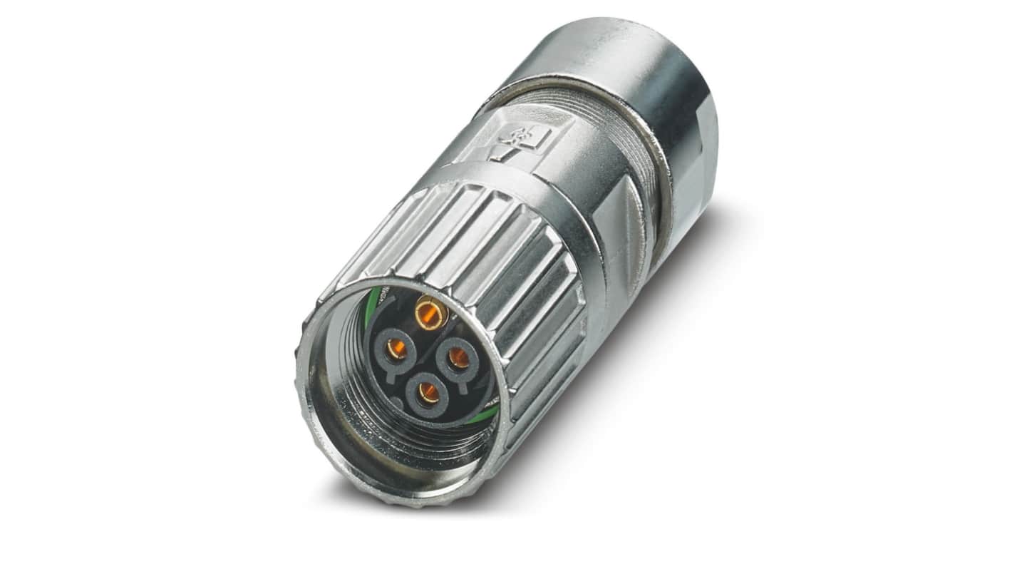 Phoenix Contact Circular Connector, 4 Contacts, Cable Mount, M17 Connector, Socket, IP67, IP68, M17 PRO Series